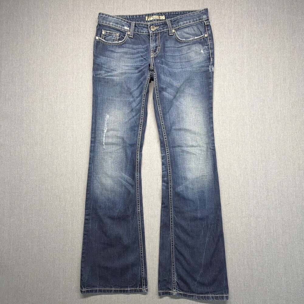 BKE Jeans Womens 28x33.5 (Fits 32x32) Stella Slim Fit Bootcut Dark Wash Flare‎